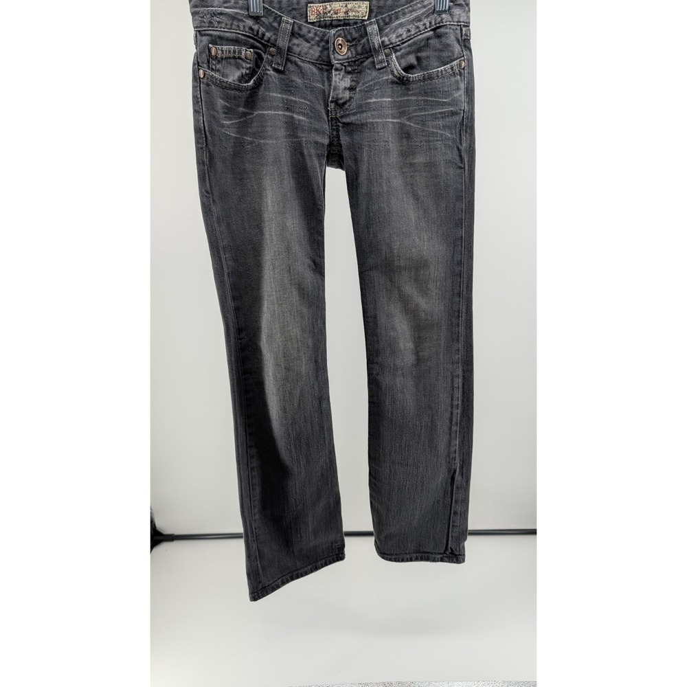 Bke Jeans Womens Size 24x31 1/2 Bke Black Stella Boot‎ Stretch Buckle
